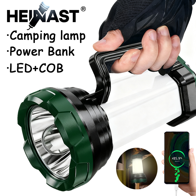 Outdoor Power Usb - Портативный мощный светодиодный фонарик с COB,