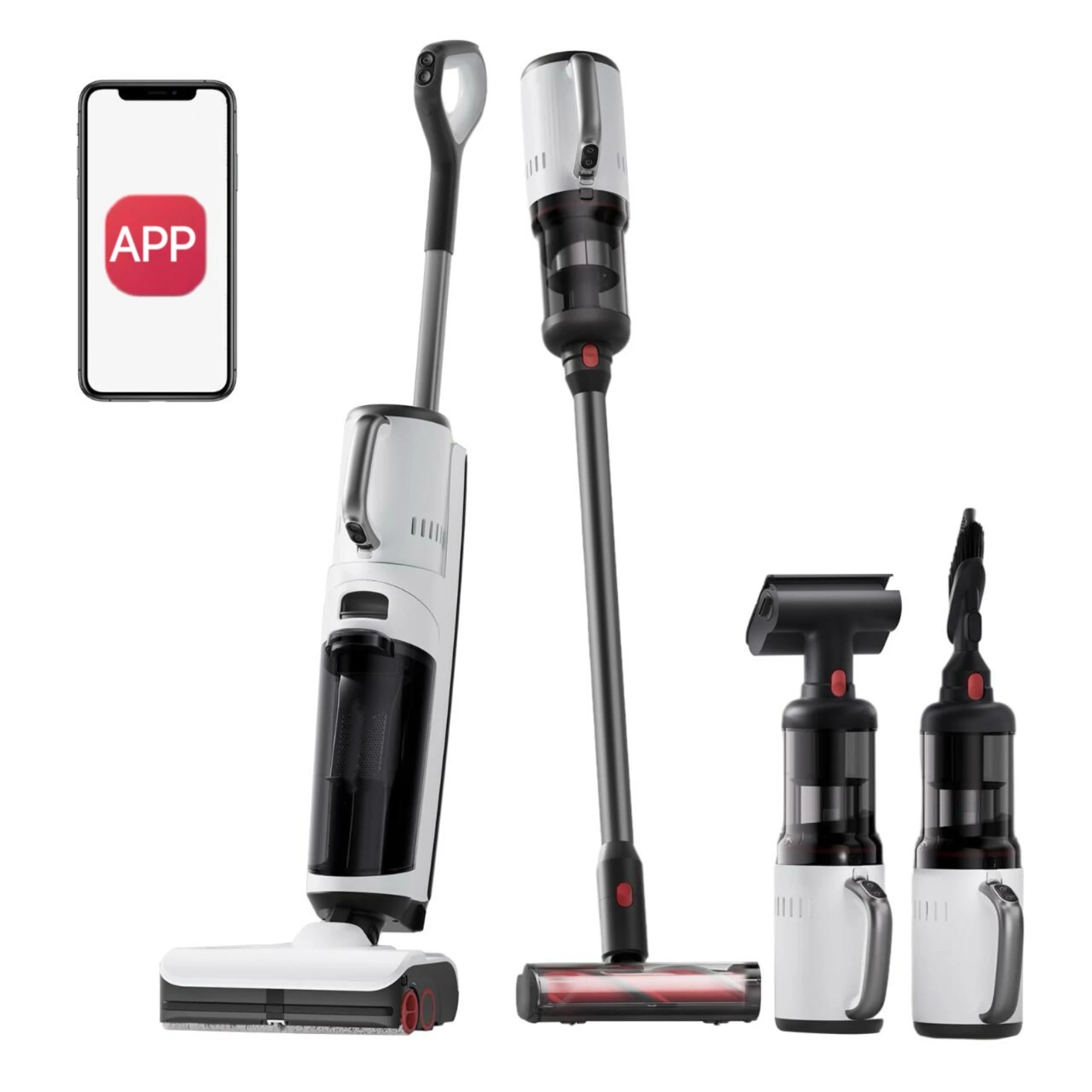 Outdoor Power Mop - 5-в-1 Мощная 17000Pa одношаговая автомобильная вакуумная