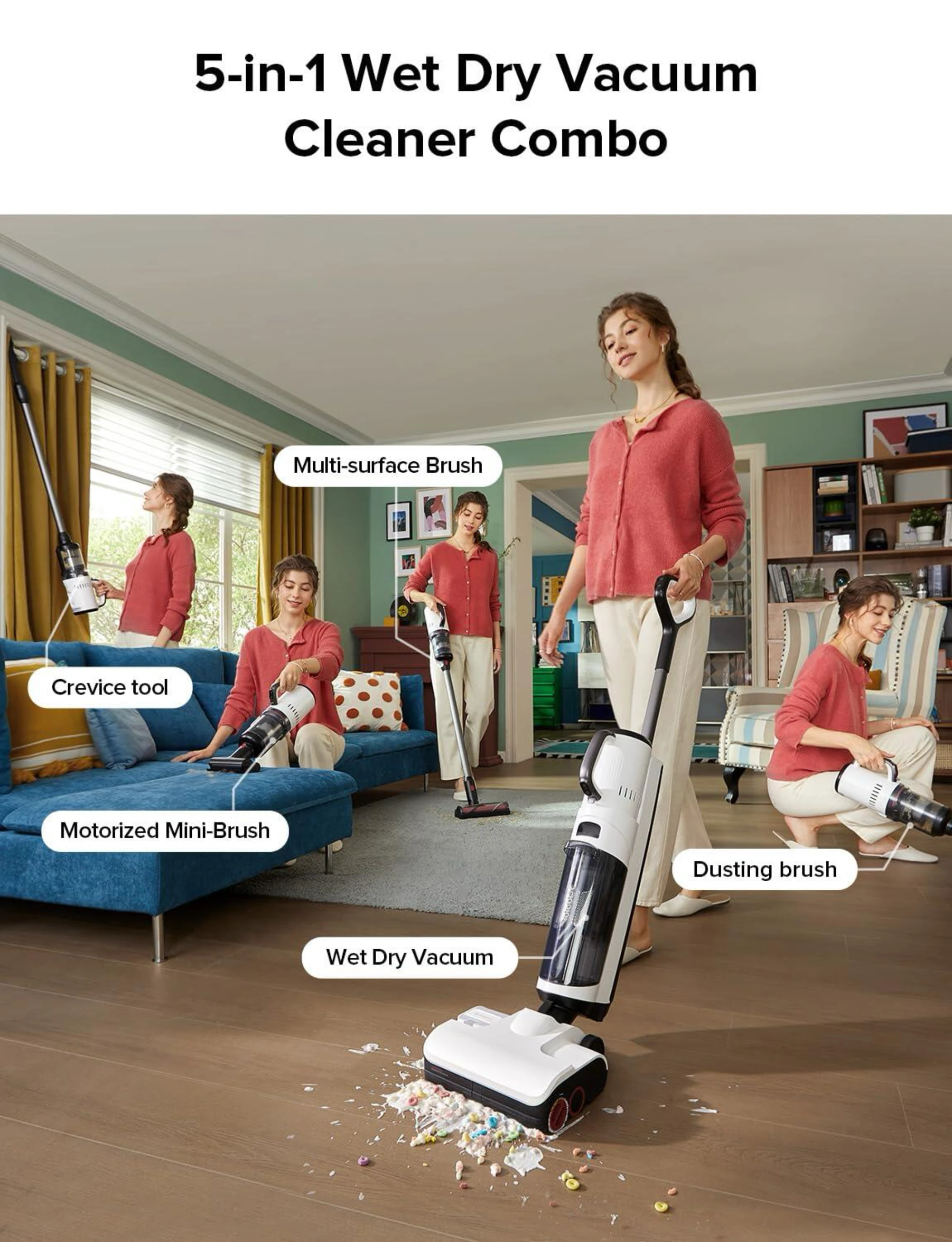 5-в-1 Мощная 17000Pa одношагов – обзор и цена Outdoor Power Mop